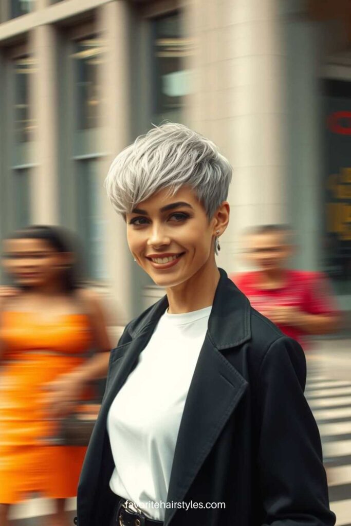 Brown Pixie Cut