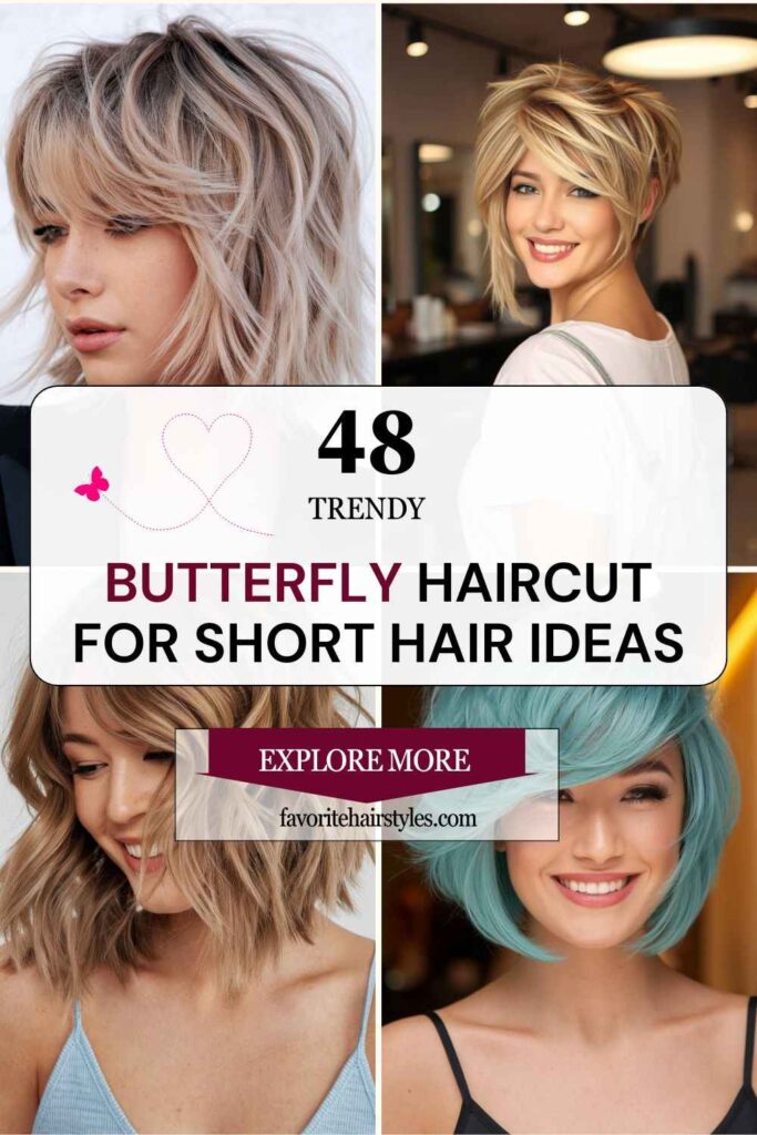 Butterfly Haircut For Short Hair​