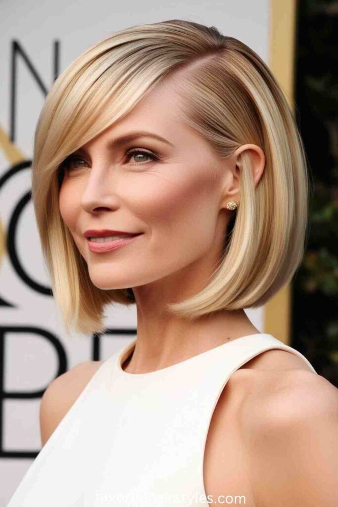 Chin-Length Bob with Side Part