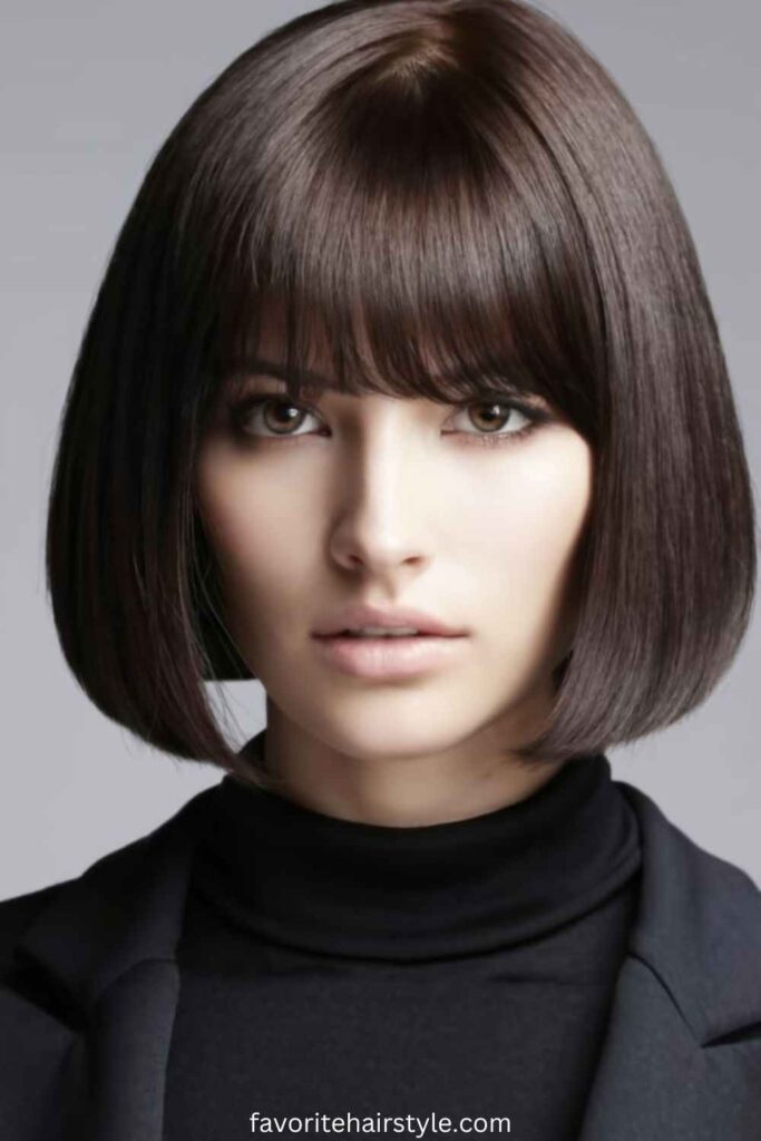 Ear Length Haircuts For Thick Hair Ideas Classic Bob Cut