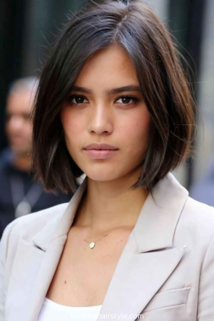 Ear Length Haircuts For Thin Hair Ideas Classic Bob with Layers