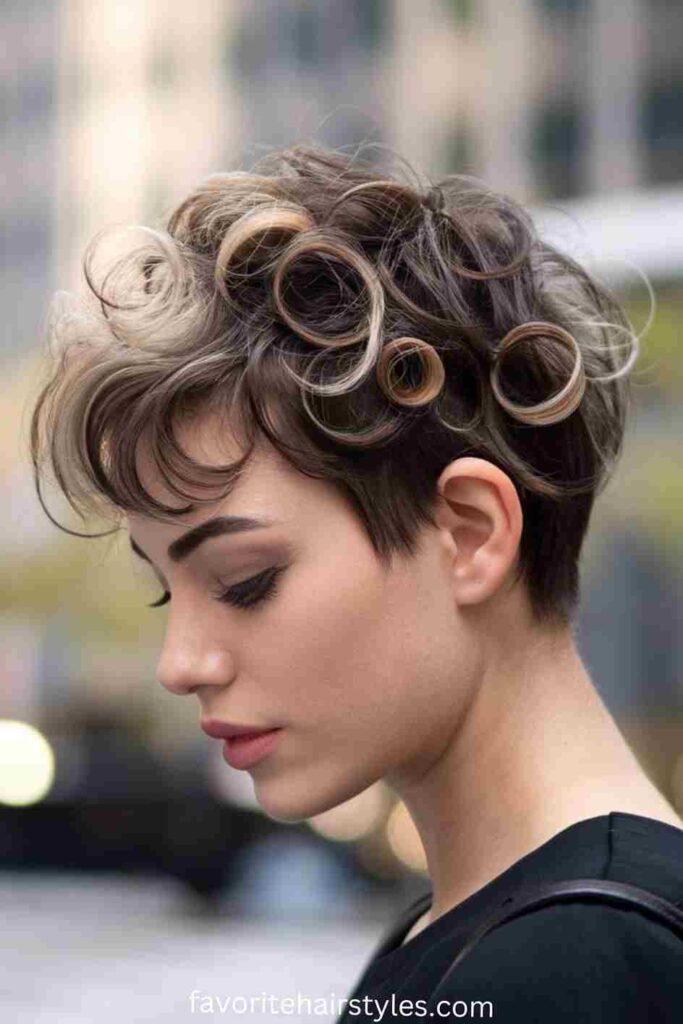 Curly Pixie Cut