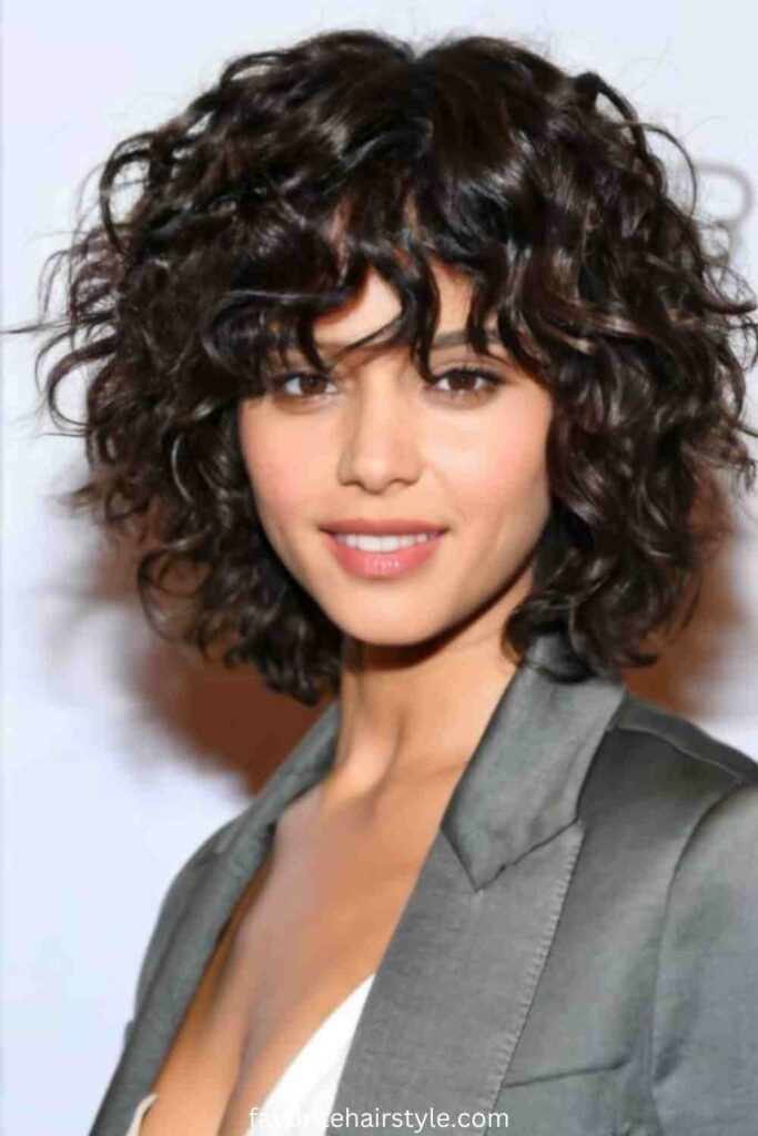 Curly Shag Cut