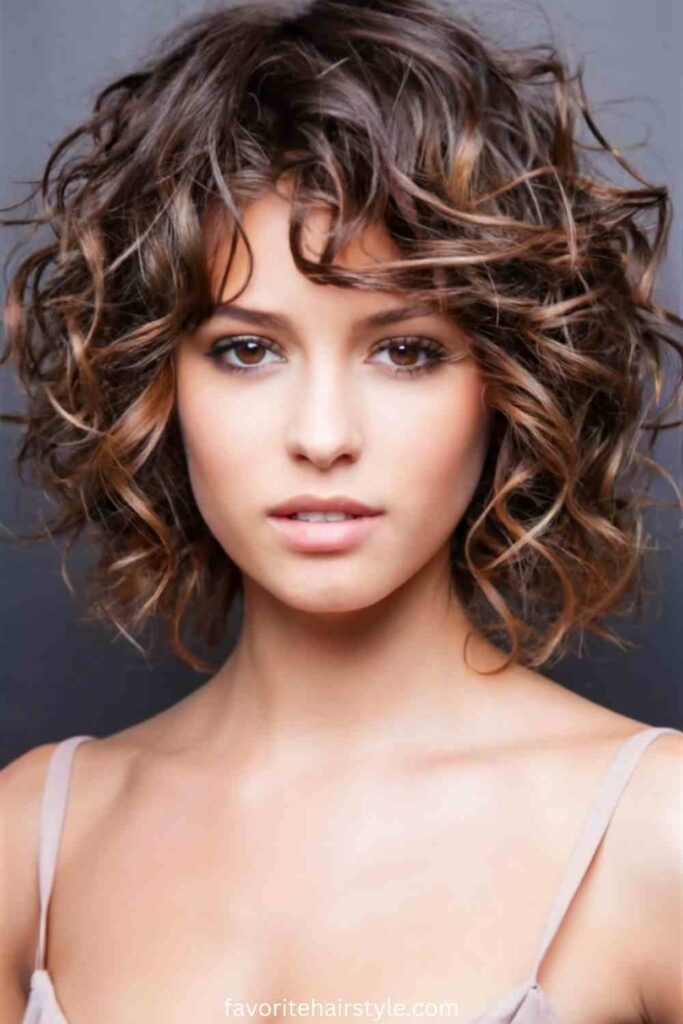 Curly Shag Cut for Thick Hair