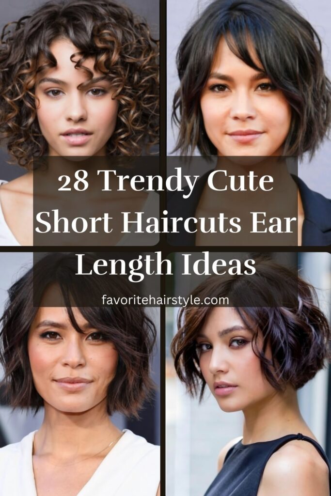 Cute Short Haircuts Ear Length Ideas