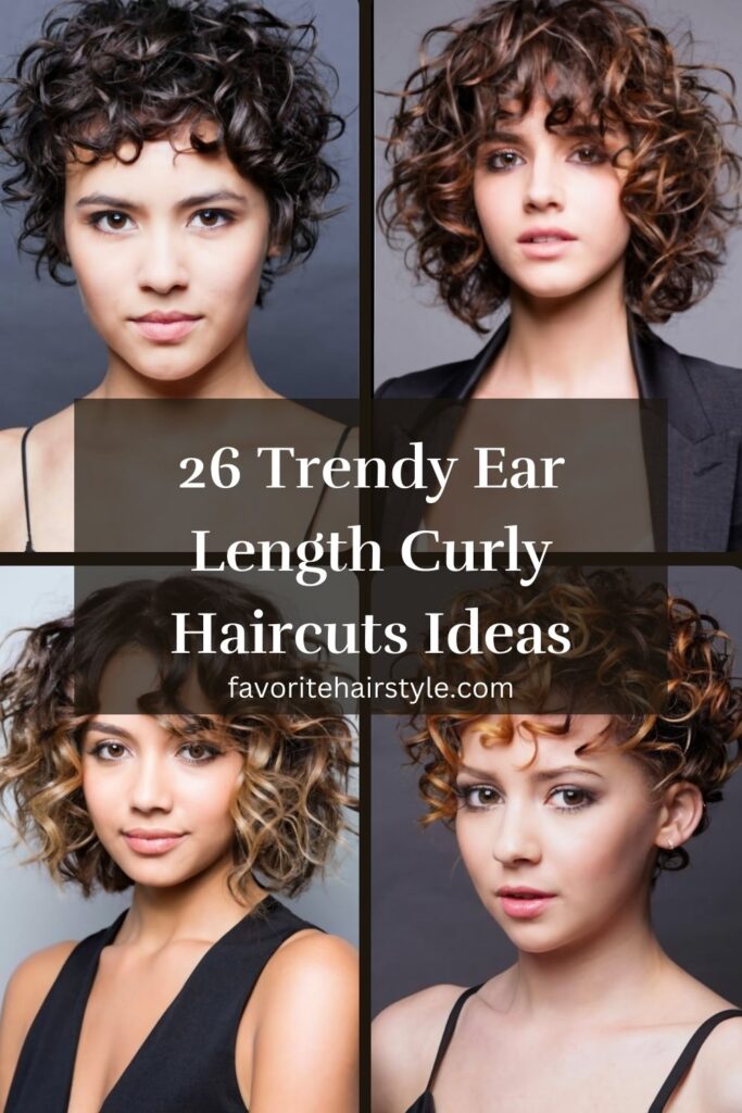 Ear Length Curly Haircuts Ideas