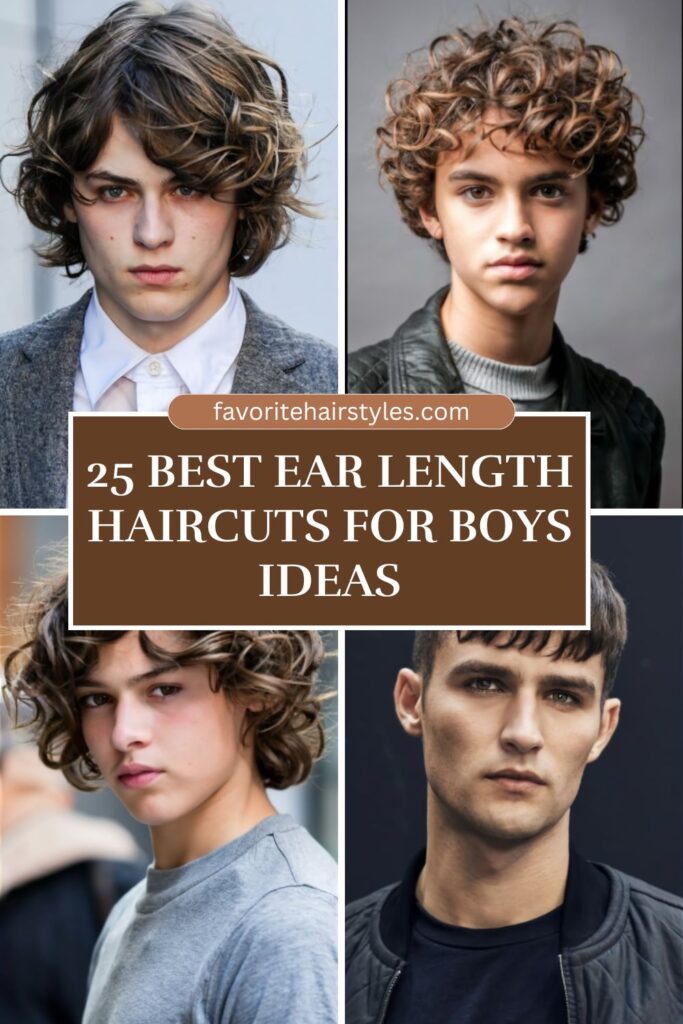 Ear Length Haircuts For Boys Ideas