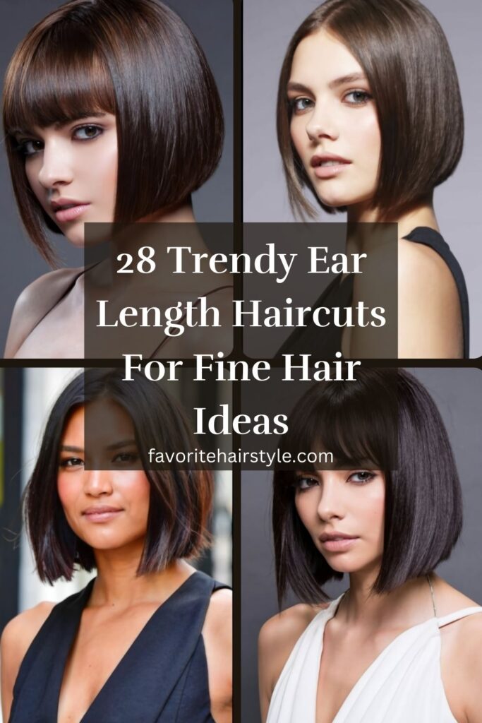 Ear Length Haircuts For Fine Hair Ideas