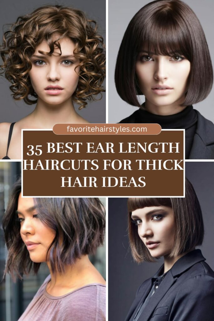 Ear Length Haircuts For Thick Hair Ideas