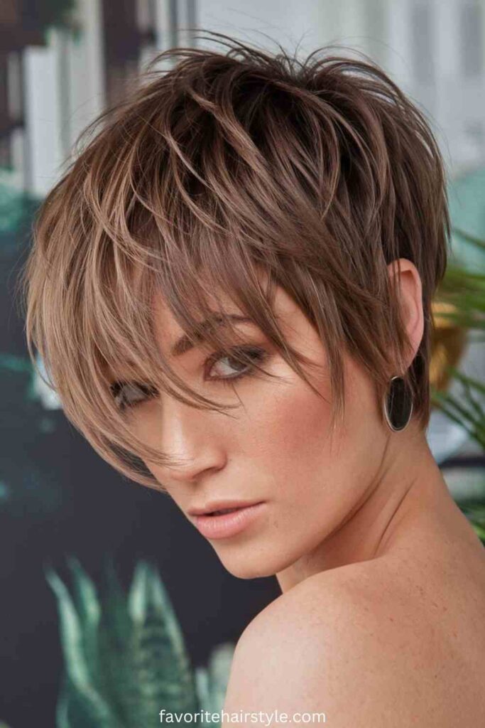 Feather Layered Haircuts Ideas Feathered Pixie Cut