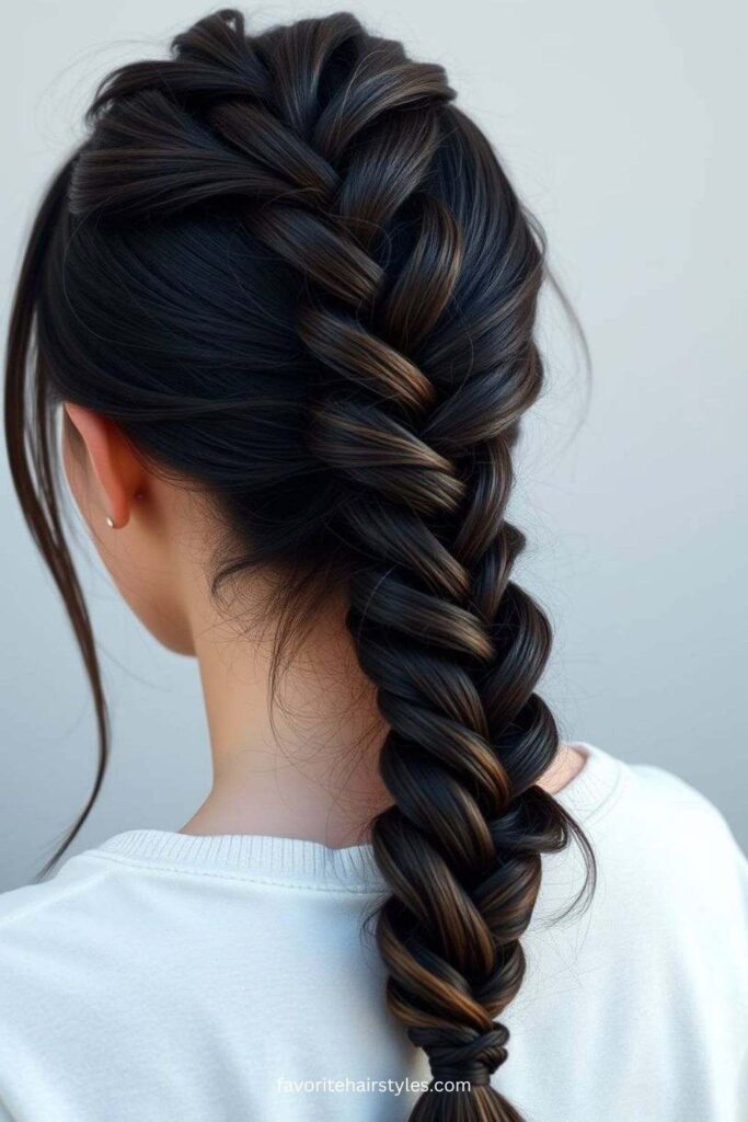 Fishtail Braided Ponytail