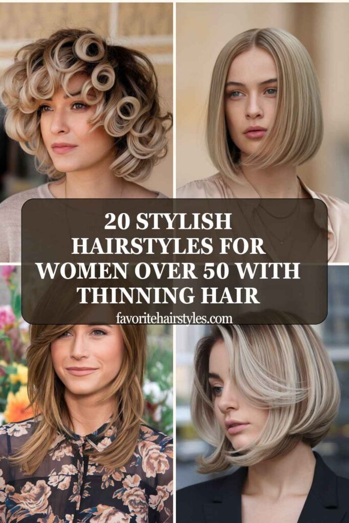 Hairstyles for Women Over 50 With Thinning Hair