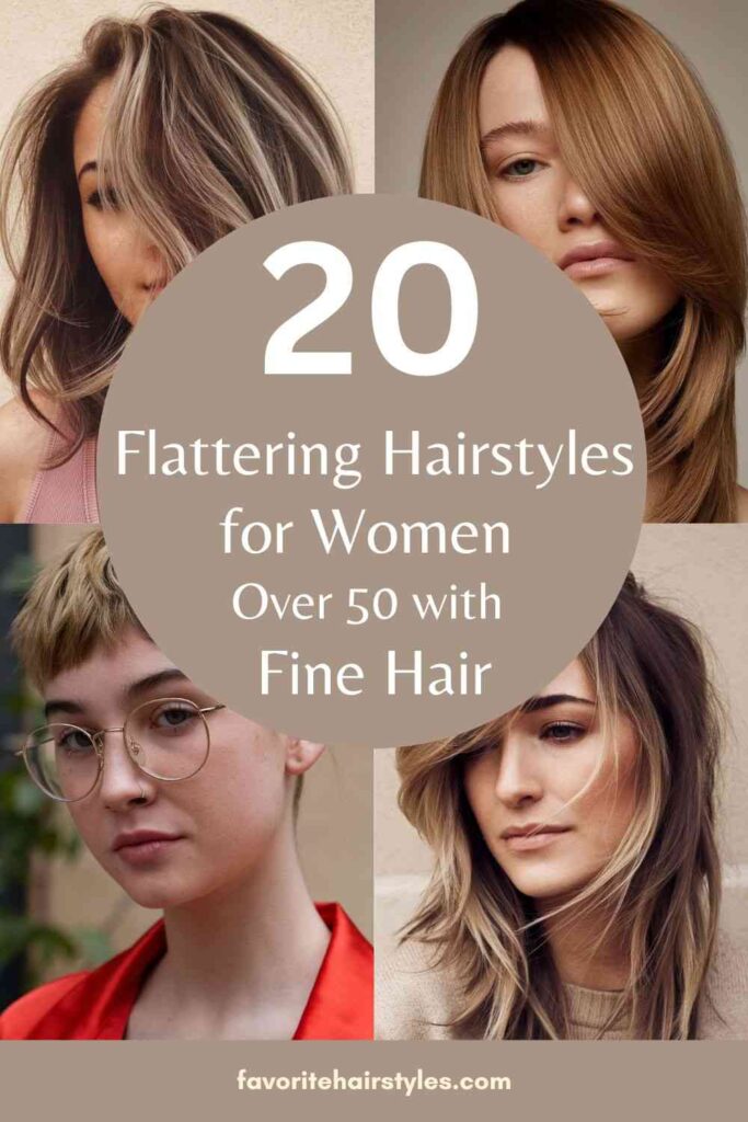 Hairstyles for Women Over 50 with Fine Hair.