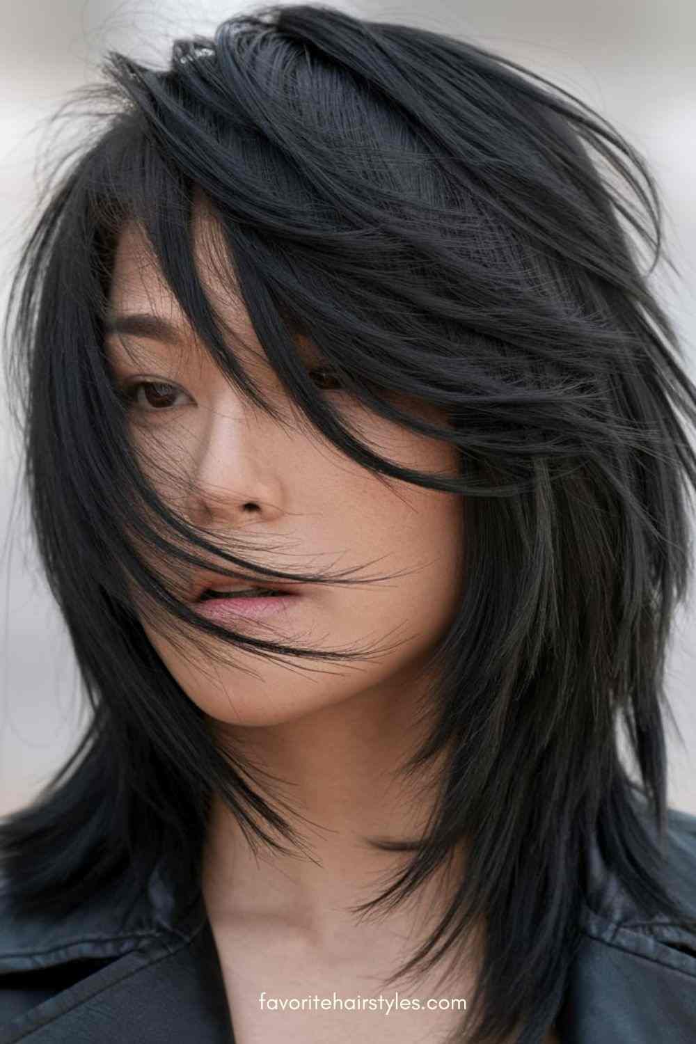 Black Wolf Cut Ideas For Girls Womens