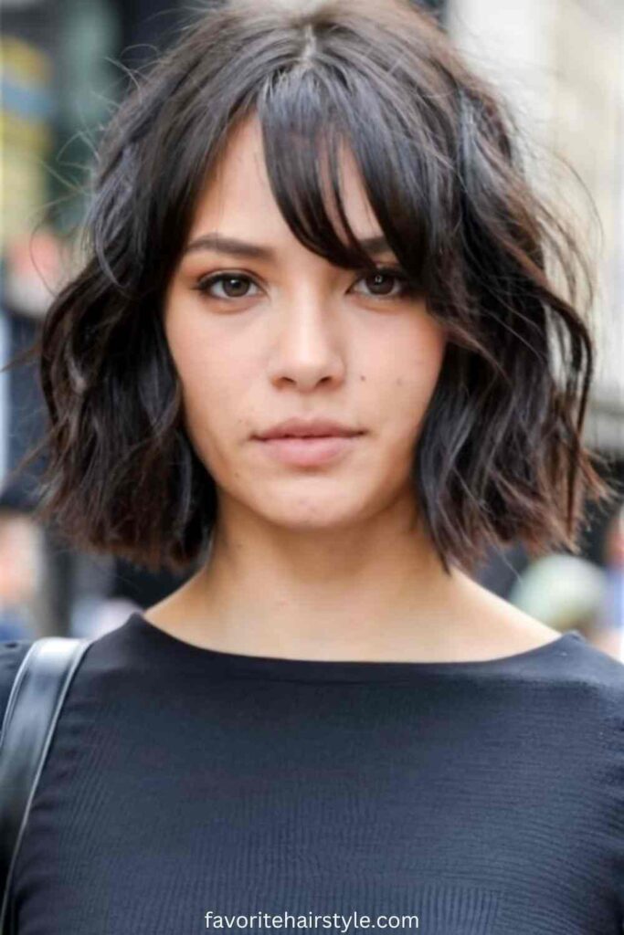 Layered Bob with Side Bangs