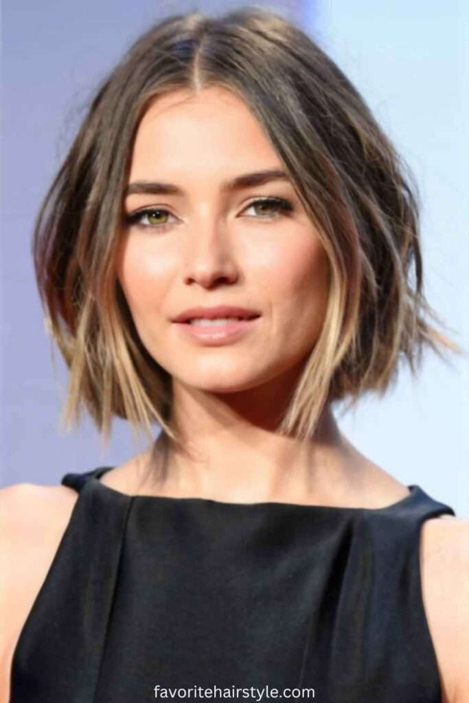 Layered Bob with Side Part