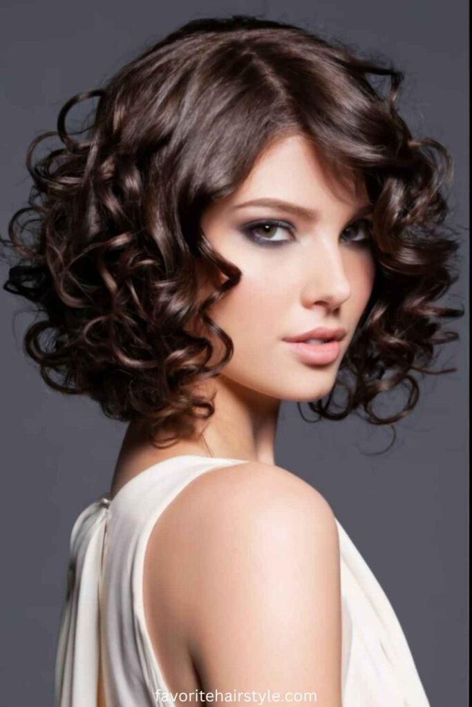 Layered Curly Lob