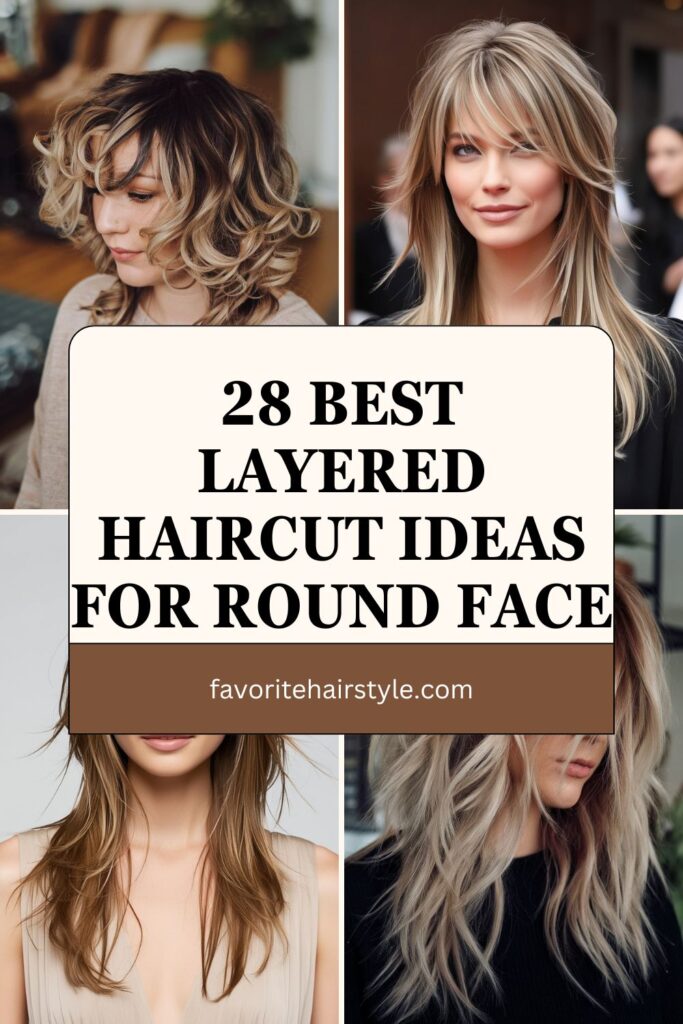 Layered Haircut Ideas For Round Face