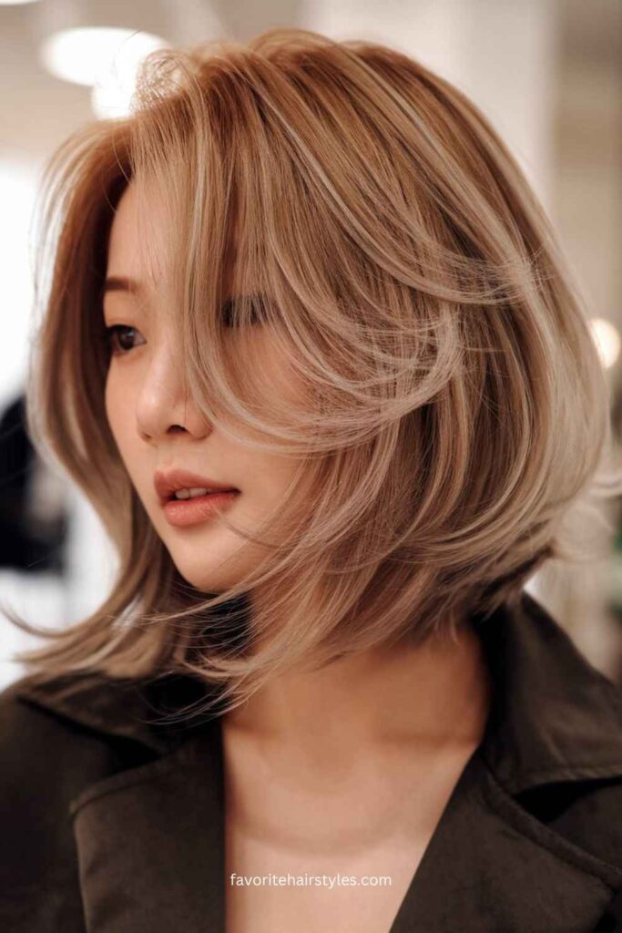 Layered Korean Bob