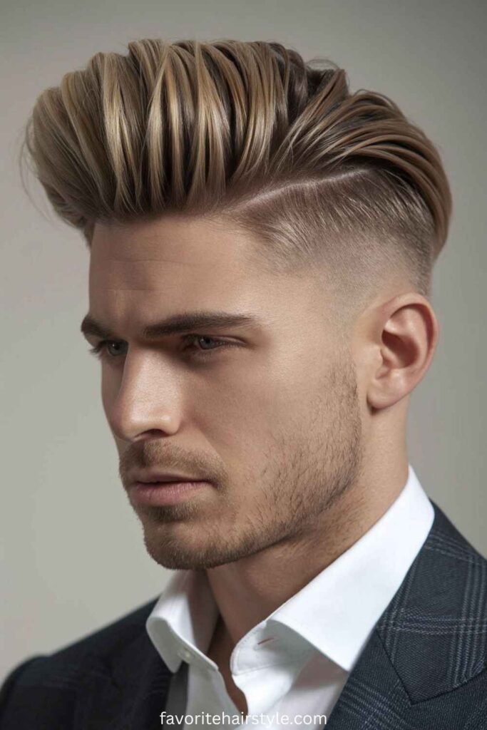 Layered Pompadour Style