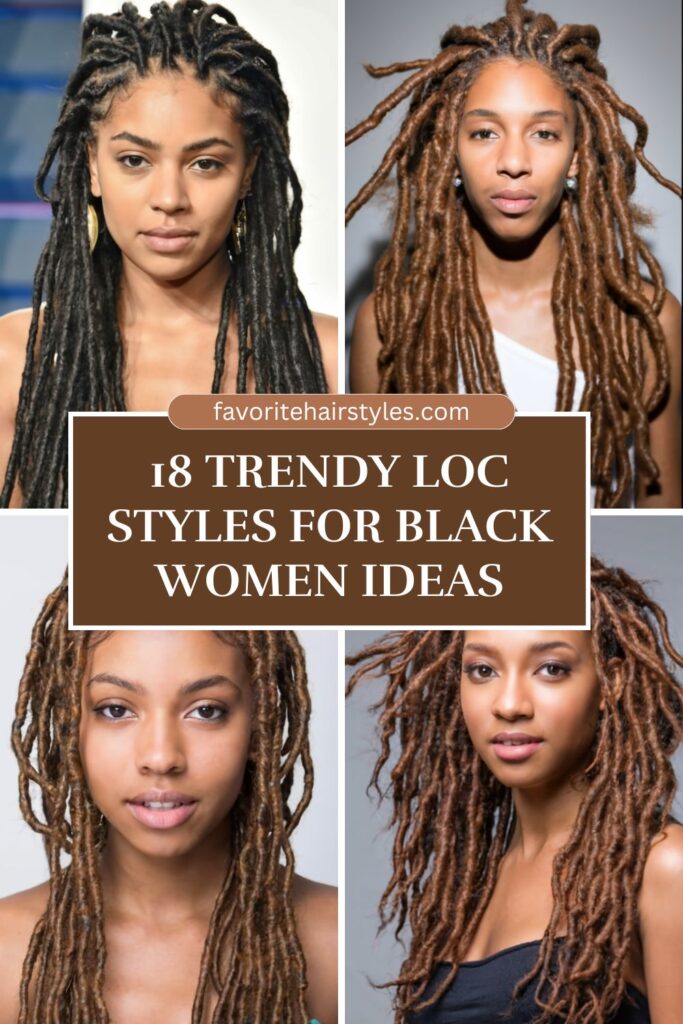 Loc Styles For Black Women Ideas