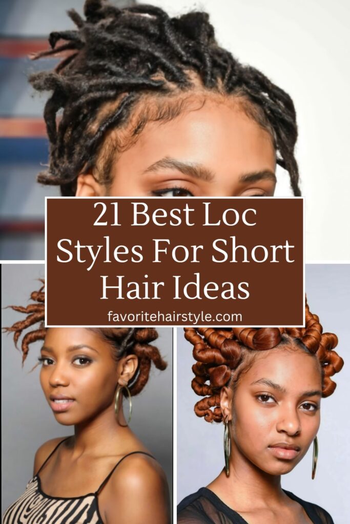 Loc Styles For Short Hair Ideas