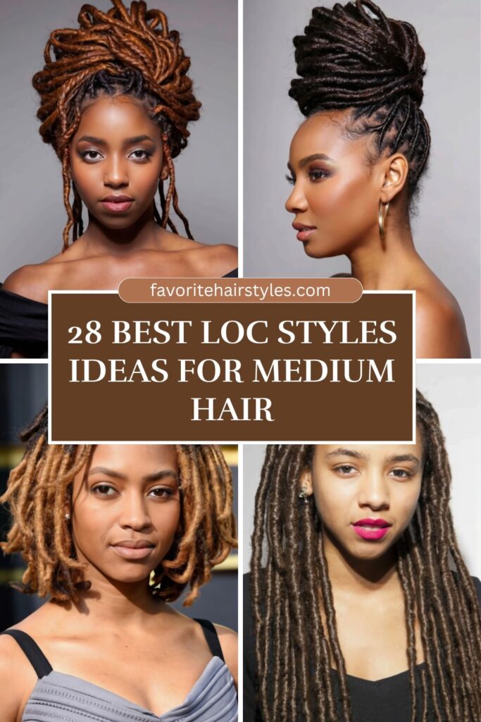 Loc Styles Ideas For Medium Hair