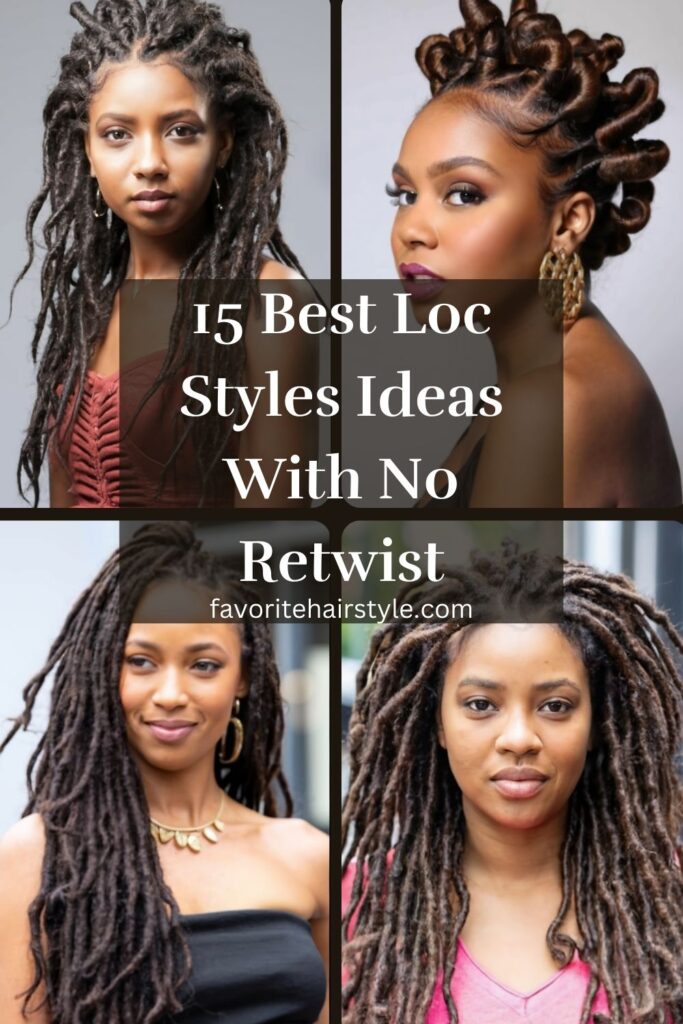 Loc Styles Ideas With No Retwist