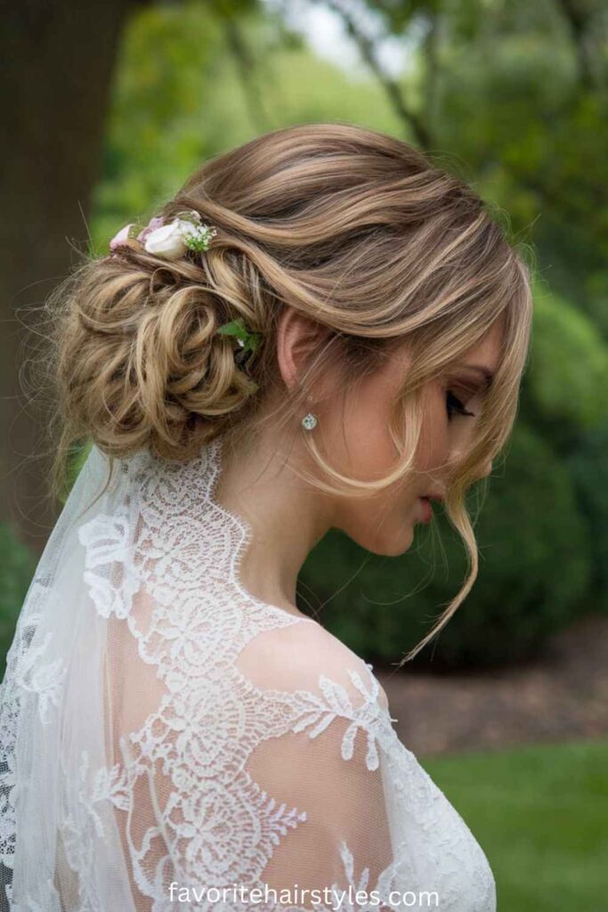 Loose Updo with Tendrils