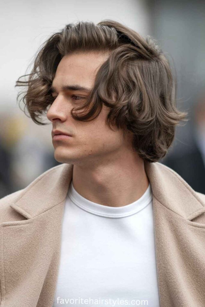  Oval Face Hairstyles For Men Ideas Medium Length Textured Waves