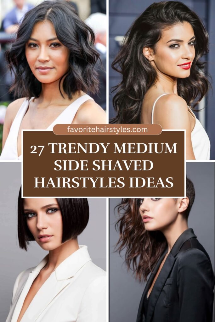 Medium Side Shaved Hairstyles Ideas