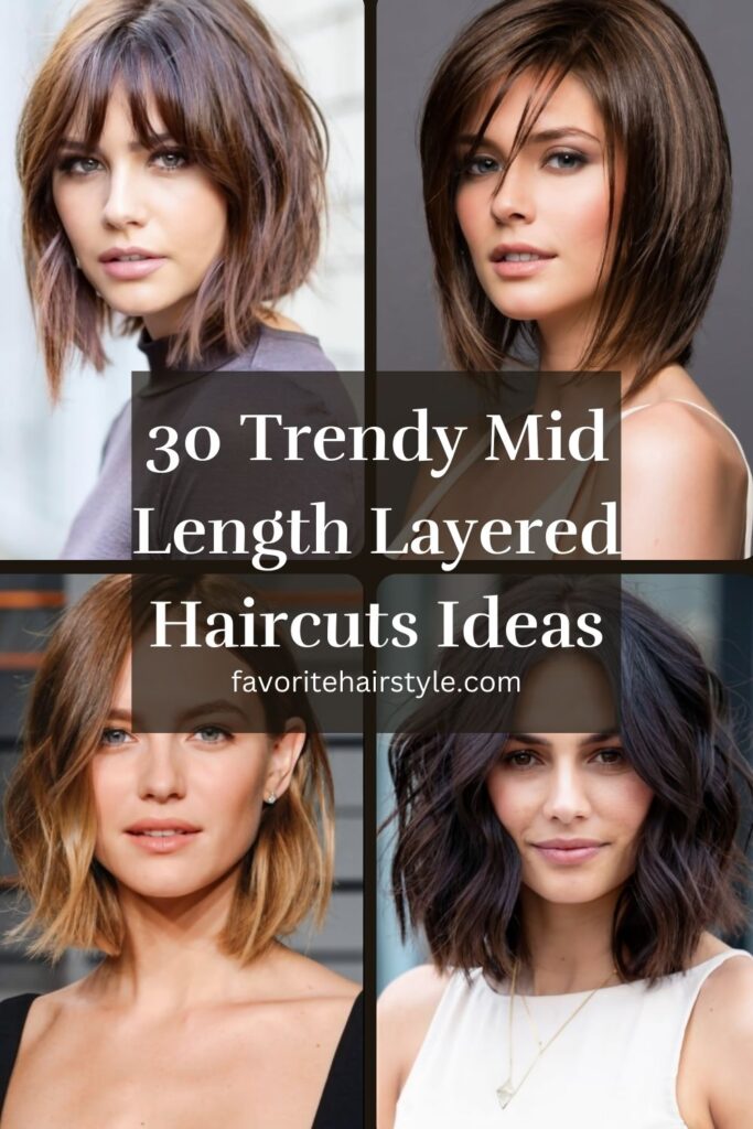 Mid Length Layered Haircuts Ideas