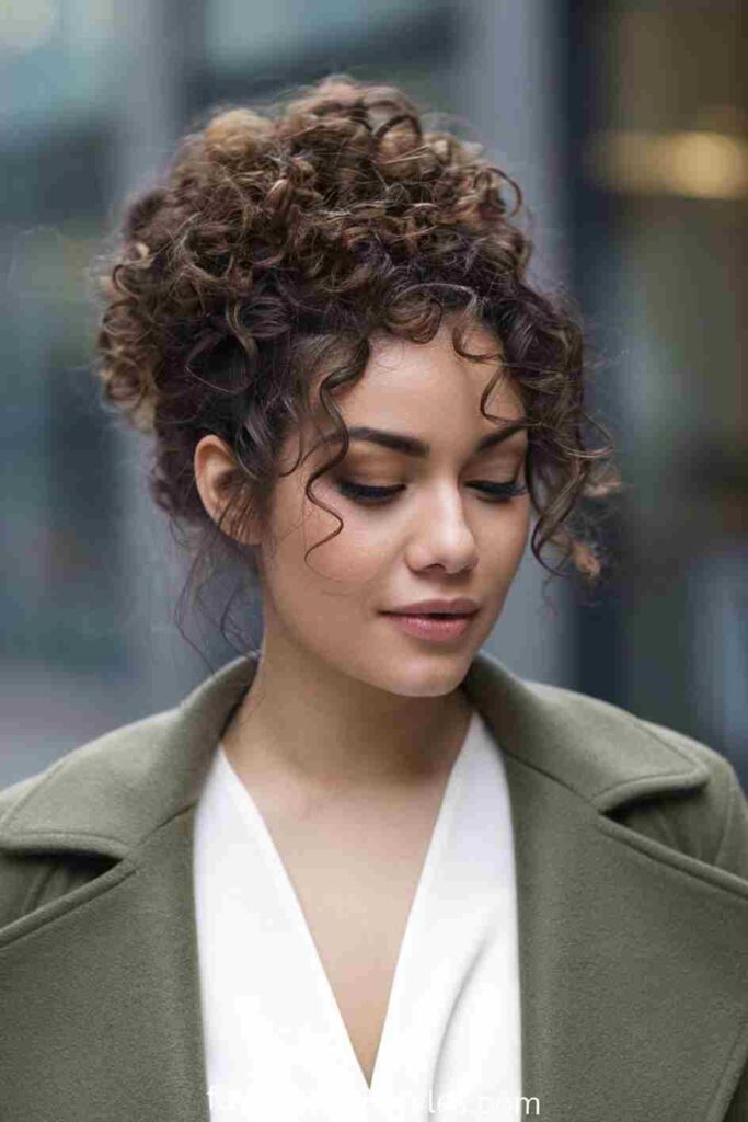 Natural Curly Updo