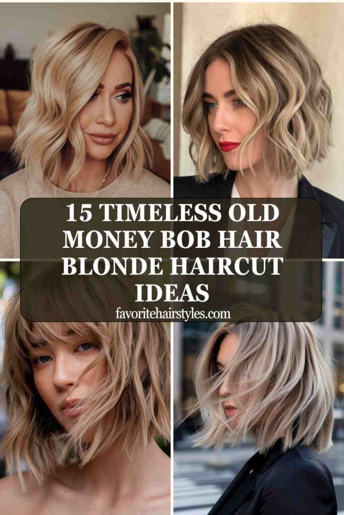 Old Money Bob Hair Blonde Haircut Ideas