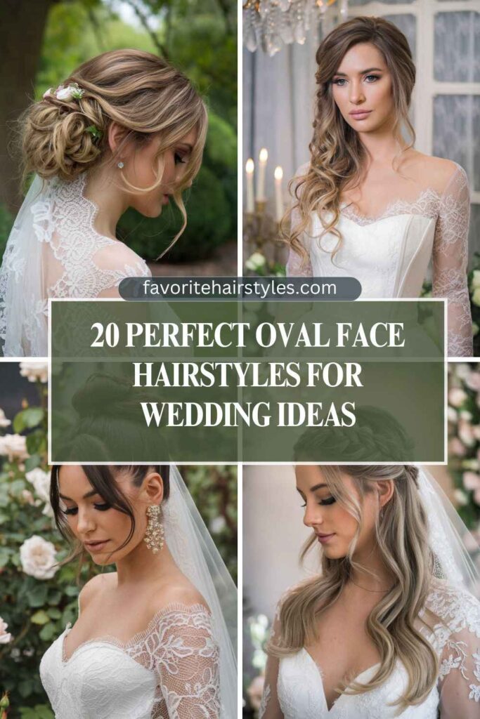 Oval Face Hairstyles for Wedding Ideas