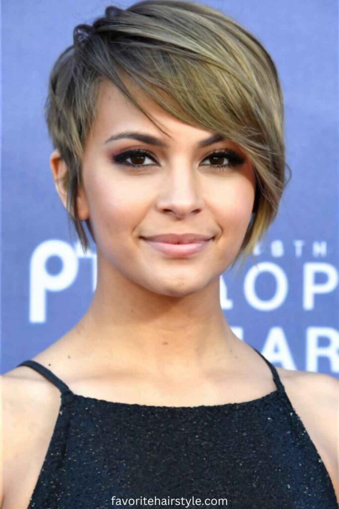 Pixie Cut with Side-Swept Bangs