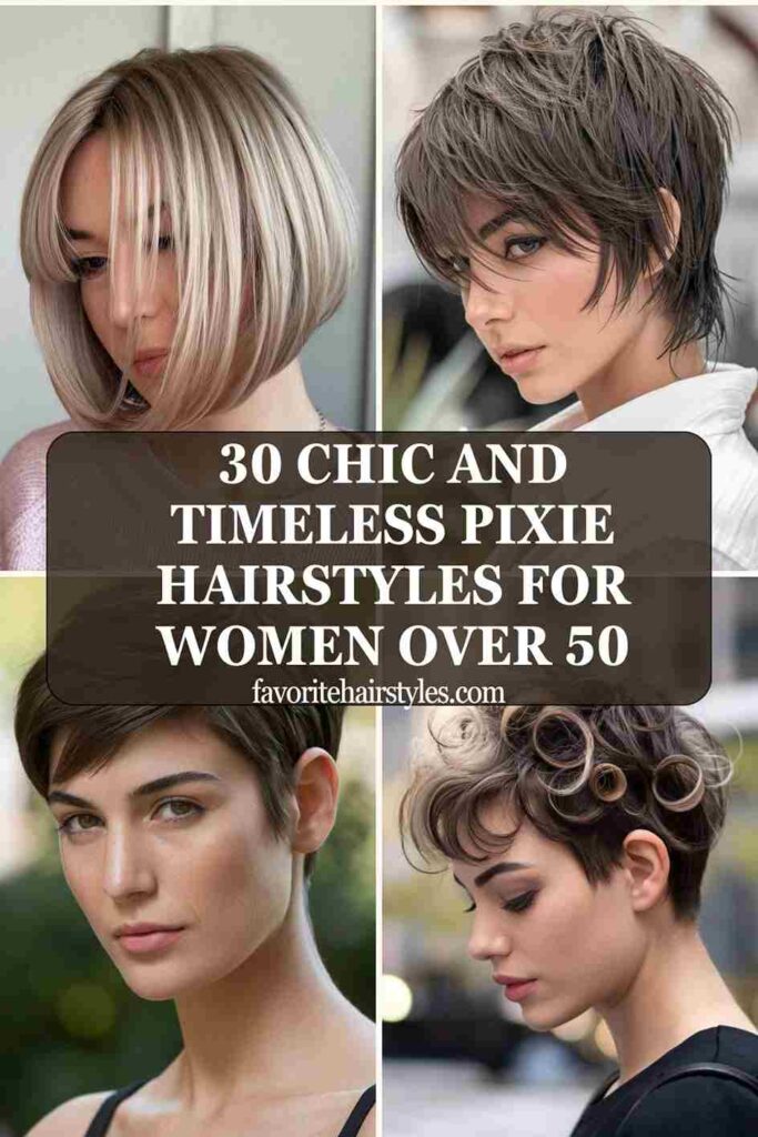 Pixie Hairstyles for Women Over 50