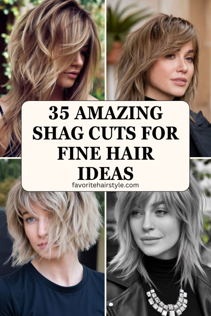 Shag Cuts For Fine Hair Ideas