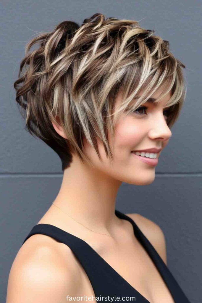 Shaggy Bob Cut for Curly Hair