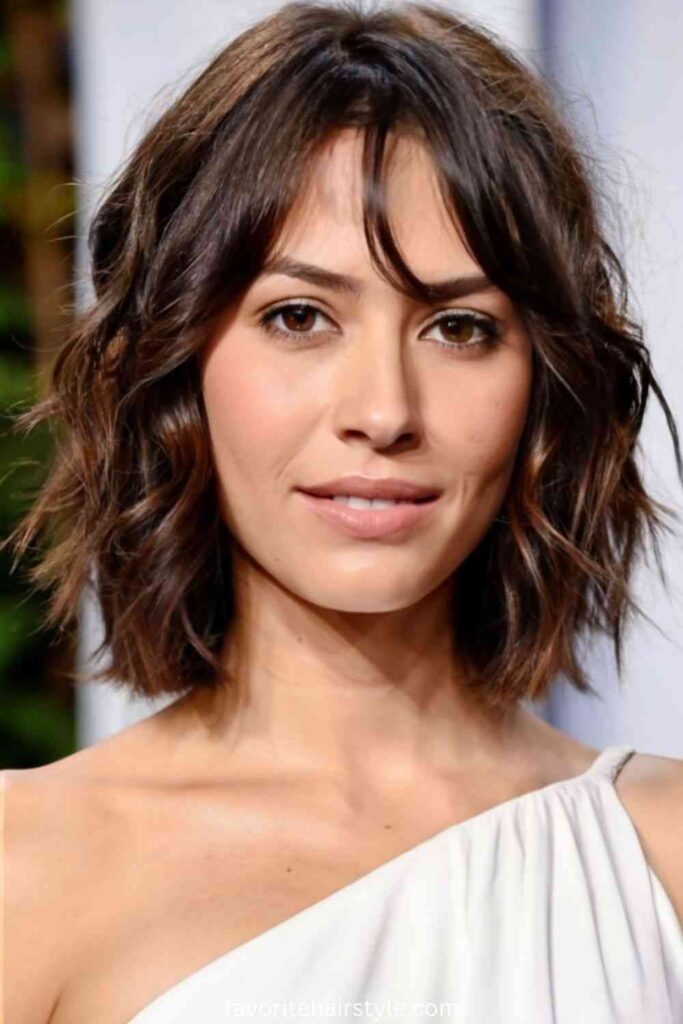 Layered Haircut Ideas For Women Over 50 Shoulder-Length Feathered Layers