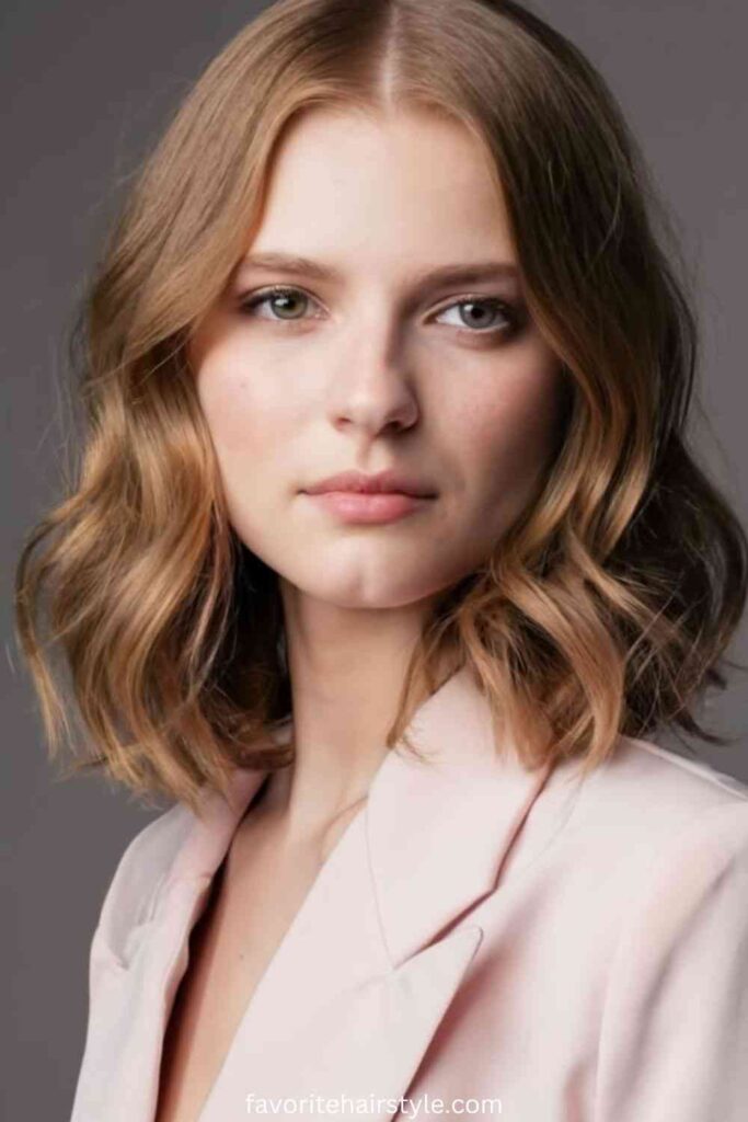 Layered Haircuts Ideas For Women Shoulder-Length Layered Chic