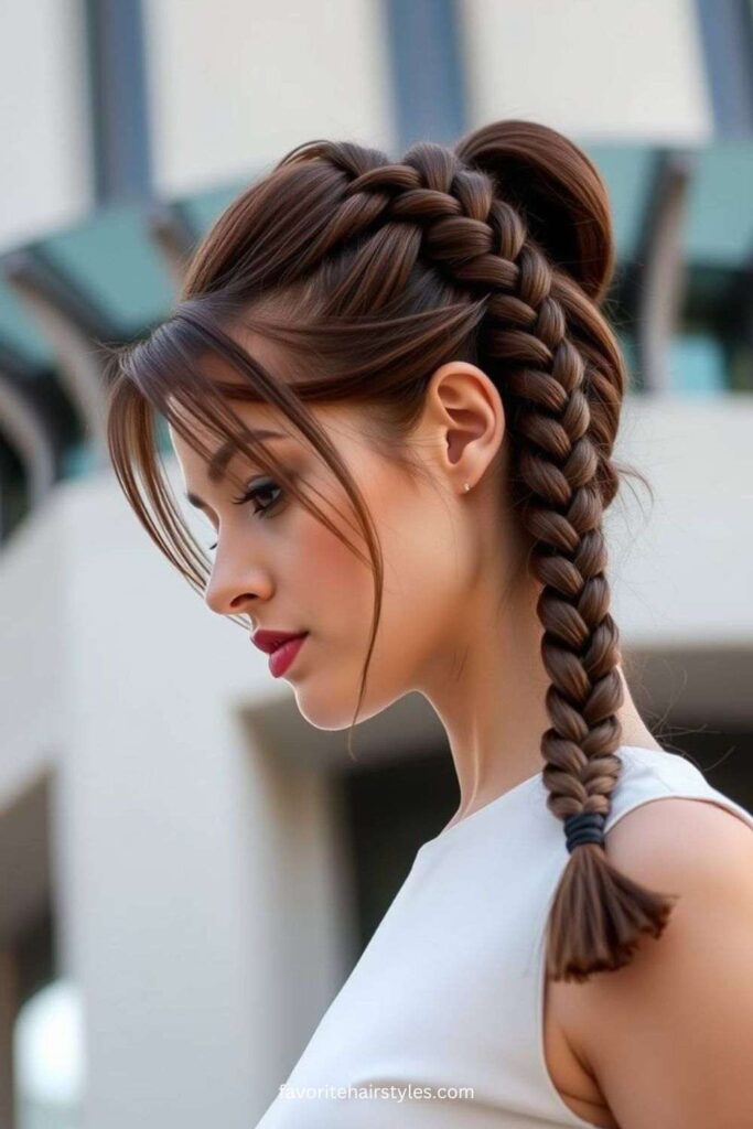 Side Braided Ponytail