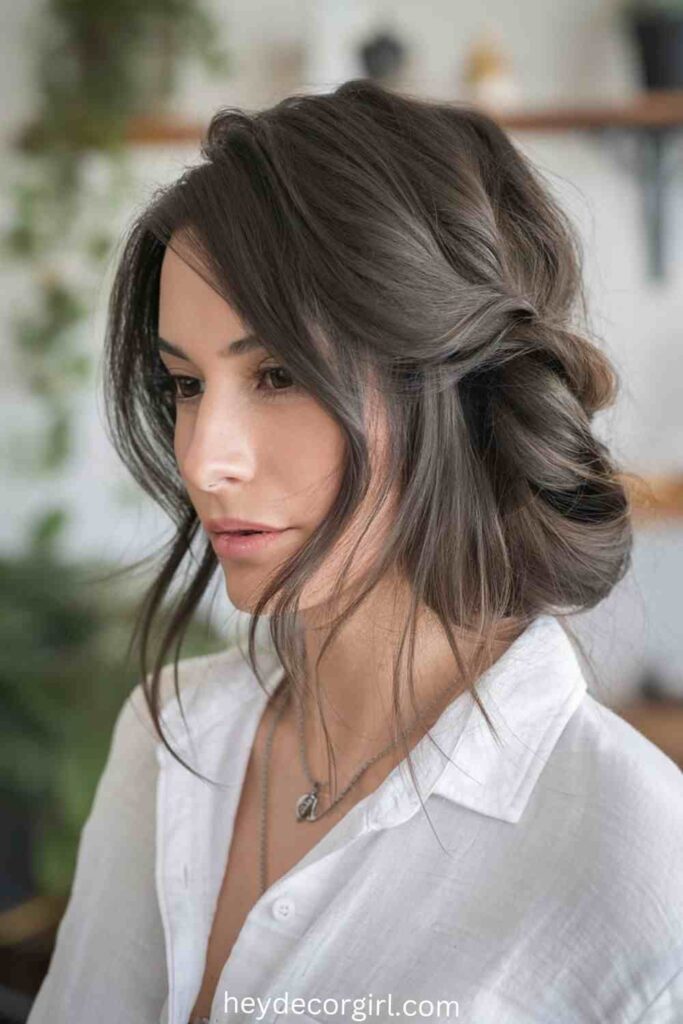 Side-Swept French Roll