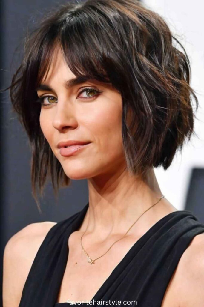 Soft Bangs with Ear-Length Bob