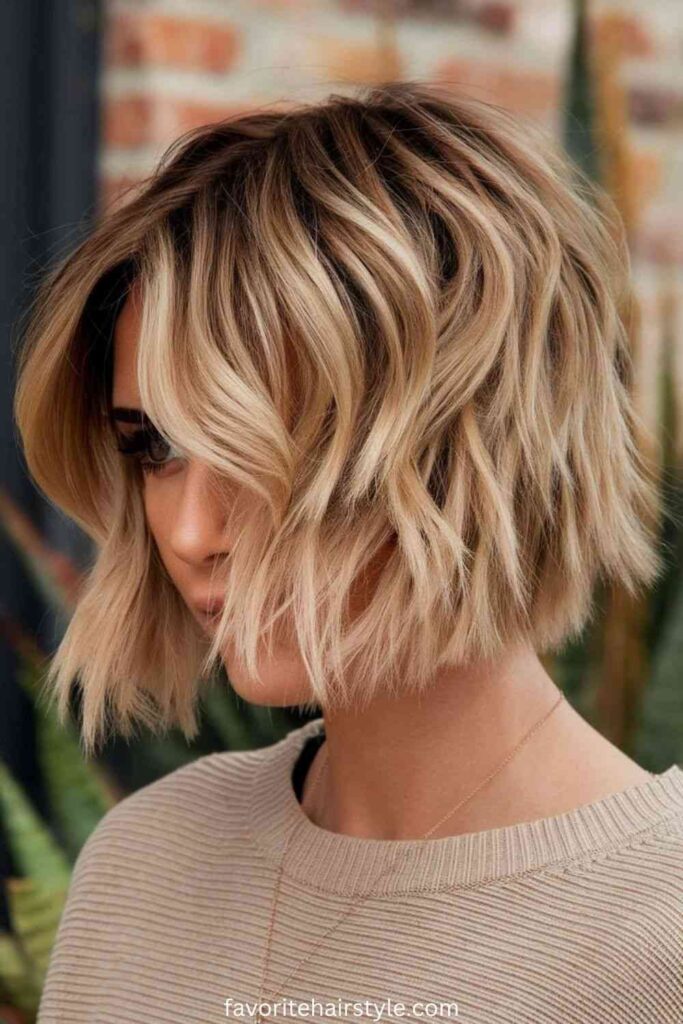 Shag Cuts For Fine Hair Ideas Textured Bob Shag