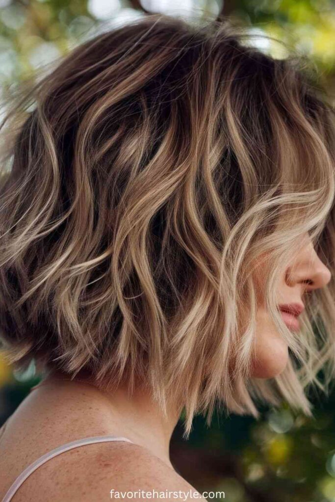 Ear Length Haircuts For Fine Hair Ideas Textured Bob for Volume