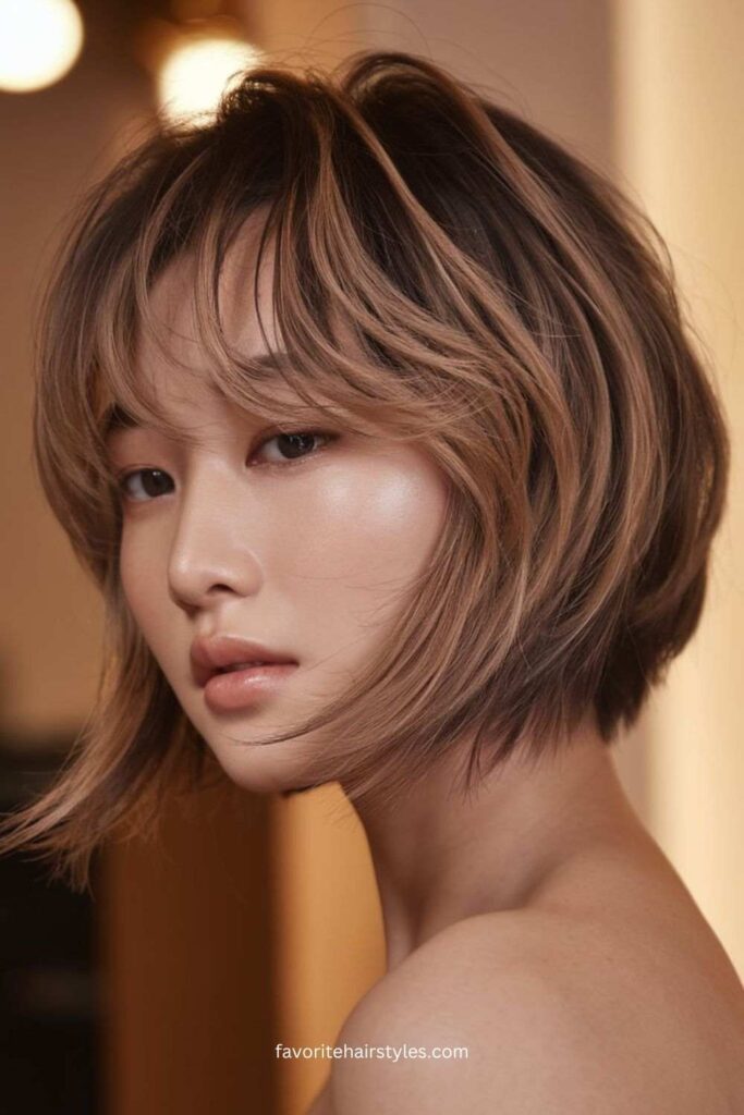 Textured Korean Bob