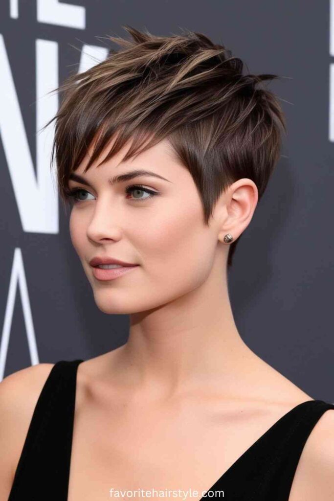 Textured, Layered Pixie Cut