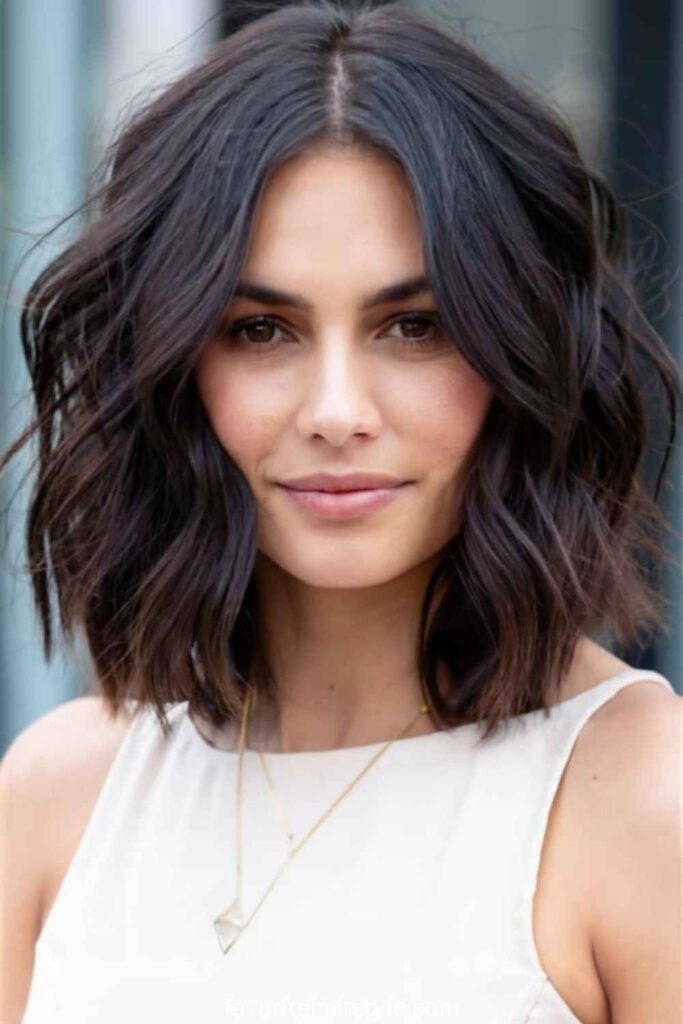 Textured Mid-Length Layered Hairstyles