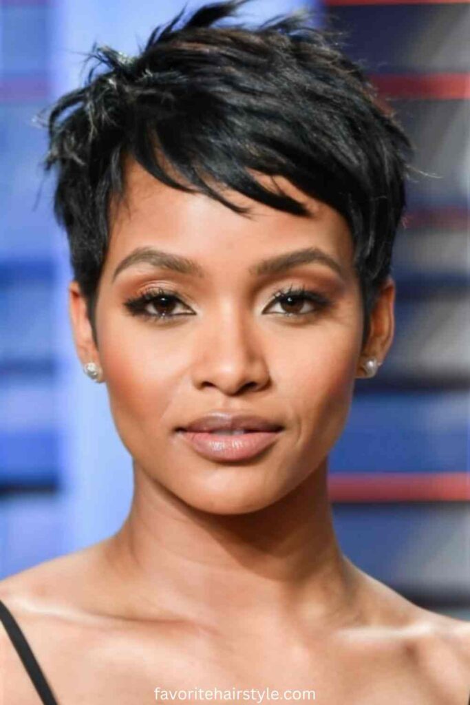 Ear Length Haircuts For Black Women Ideas Textured Pixie Cut